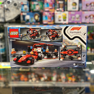 F1® Pit Stop & Pit Crew with Ferrari Car, 60443 Building Kit United Brick Co®