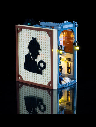 Sherlock Holmes Book Nook 10351 Custom Lighting Kit for LEGO® Set Light up kit United Brick Co®