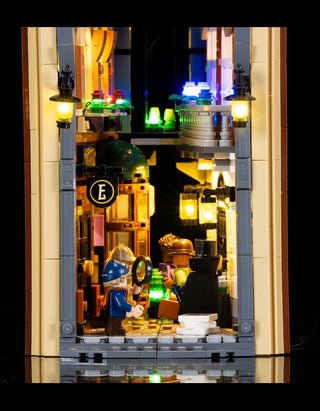 Sherlock Holmes Book Nook 10351 Custom Lighting Kit for LEGO® Set Light up kit United Brick Co®