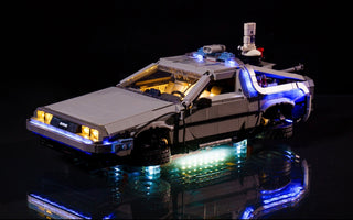 Back to the Future Time Machine 10300 Custom Lighting Kit for LEGO® Set Light up kit United Brick Co®