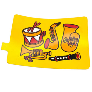 Duplo Slide with Musical Instruments Pattern, Part# bb0257pb03