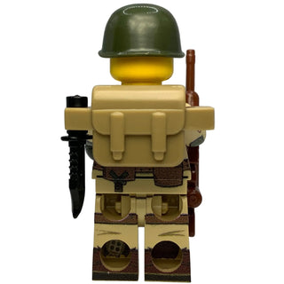 WWII U.S. Army 101st Airborne Paratrooper Custom Minifigure, BB1