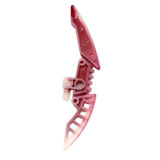 Bionicle Weapon Staff of Light Blade with Marbled Dark Red Pattern, Part# 44813pb01