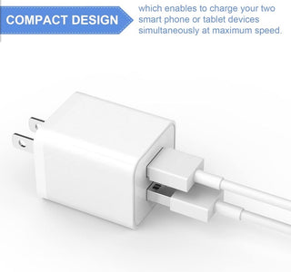 Dual USB Wall Port Plug Power Source for Light-Up Parts Custom Parts United Brick Co®