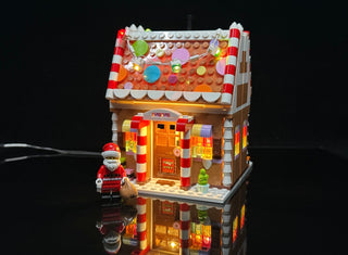 Festive Gingerbread House 40809 Custom Lighting Kit for LEGO® Set Light up kit United Brick Co®