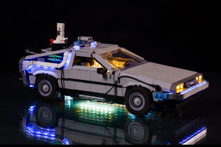 Back to the Future Time Machine 10300 Custom Lighting Kit for LEGO® Set Light up kit United Brick Co®