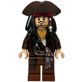 Captain Jack Sparrow, poc011 - LEGO® POTC Minifigure