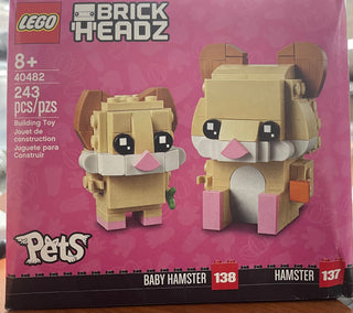 BrickHeadz: Hamster & Baby Hamster, 40482 Building Kit LEGO®   