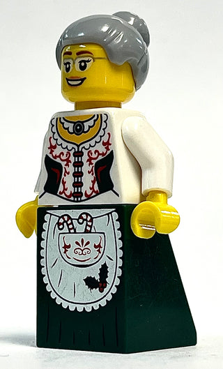 Mrs. Claus - Dark Green Skirt, hol241 Minifigure LEGO®   