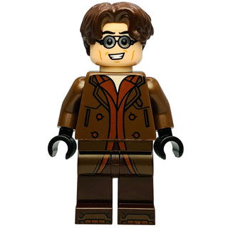 Dr. Octopus (Otto Octavius) / Doc Ock - Reddish Brown Outfit, Mechanical Arms, sh1060 Minifigure LEGO® Like New without Arms