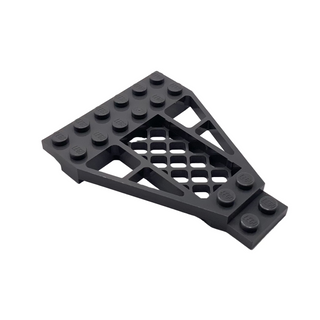 Wedge, Plate 8 x 6 x 2/3 with Grille, Part# 30036 Part LEGO® Dark Bluish Gray