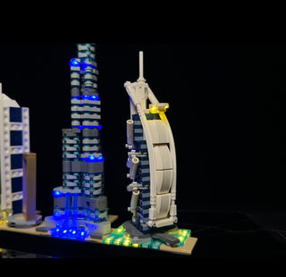 Dubai Skyline 21052 Custom Lighting Kit for LEGO® Set