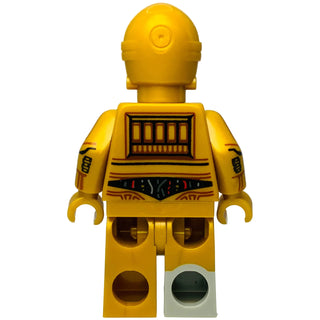 C-3PO - Molded Light Bluish Gray Right Foot, Printed Arms, sw1209 Minifigure LEGO®