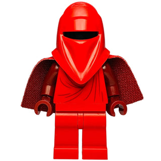 Imperial Royal Guard - Dark Red Arms and Hands, Torso Creases on Front and Back, Very Short Spongy Cape, sw1509 - LEGO® Star Wars Minifigure