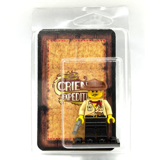 Johnny Thunder w/ Card in Collector's Display LEGO® Adventurers Minifigure