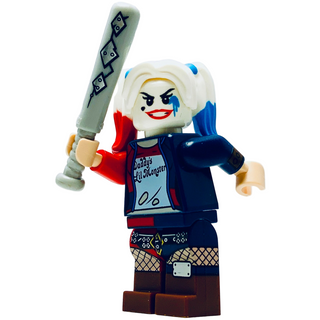 Harley Quinn, tlm134 Minifigure LEGO® Like New with Printed Bat