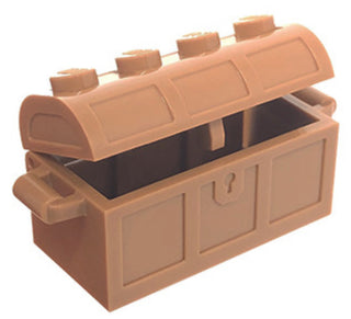 Container, Treasure Chest, Part# 4738a/4739a Part LEGO® Medium Nougat  