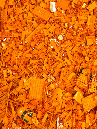 Bulk LEGO® Pieces Sorted by Color Bulk LEGO® Orange 1/2 lbs