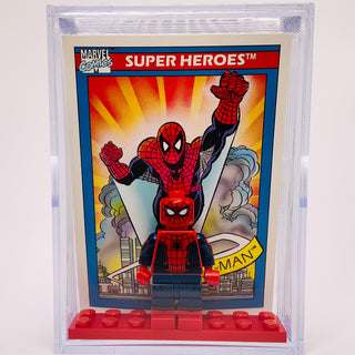 Spider-Man with Trading Card & Collector’s Case Minifigure LEGO® Super Heroes Card
