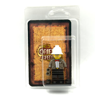 Dr. Kilroy w/ Collectors Card & Display LEGO® Adventurers Minifigure