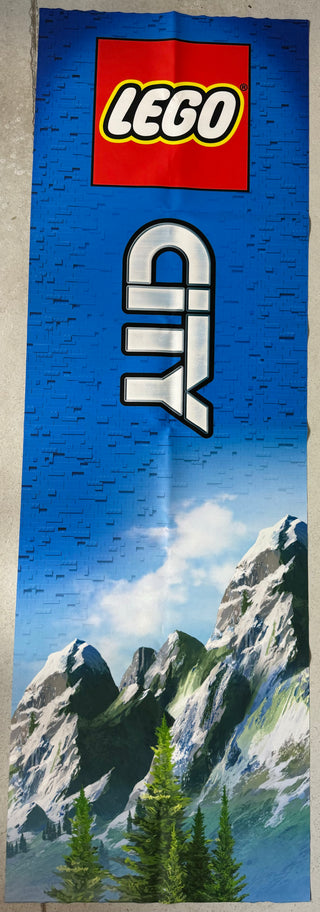 Cloth Banner - City Mountain Double Sided Cloth Banner United Brick Co®