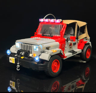 Jurassic Park Jeep Wrangler 77984 Custom Lighting Kit for LEGO® Set