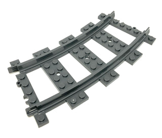 LEGO® Plastic Train Track, Curved, Dark Bluish Gray Part LEGO®   