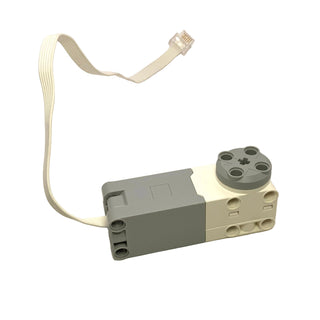 Electric, Motor SPIKE Prime / Powered Up, Medium Angular with White Top Housing and Cable, Part# 54696c01