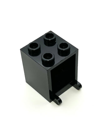 Container, Box 2x2x2, Part# 4345 Part LEGO® Black  