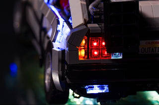 Back to the Future Time Machine 10300 Custom Lighting Kit for LEGO® Set Light up kit United Brick Co®