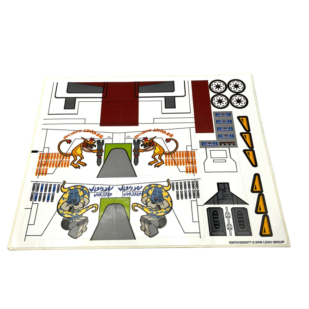Sticker Sheet for Set Republic Attack Gunship, 7676 - (63675/4529377 ...