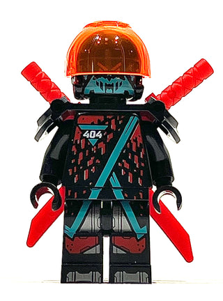 Red Visor, njo566 Minifigure LEGO® Like New with Swords  