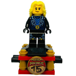 Master Of Lightning, njo1006 - LEGO® Ninjago Minifigure Minifigure LEGO® Like New with Anniversary Stand