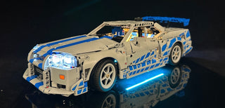 2 Fast 2 Furious Nissan Skyline GTR R34 42210 Custom Lighting Kit for LEGO® Set Light up kit United Brick Co®