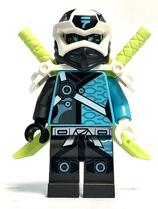 Nya - Digi Nya, Shoulder Armor with Scabbard, njo586 Minifigure LEGO® Like New - with Swords  