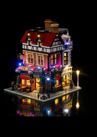 Tudor Corner 10350 Custom Lighting Kit for LEGO® Set Light up kit United Brick Co®
