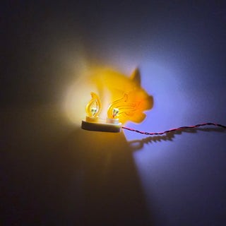LED Light-Up Flickering Double Candle, DIY System, DCL-DC .8mm