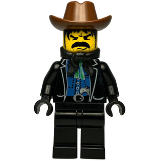Bandit 1, Black Bart, ww007 - LEGO® Western Minifigure