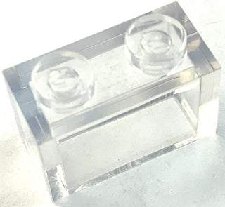 Brick 1x2, Part# 3004 and 3065 Part LEGO® Trans-Clear  