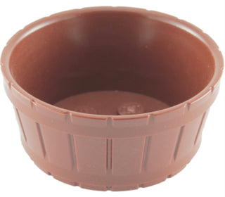 Container, Half Large Barrel with Axle Hole, Part# 64951 Part LEGO® Reddish Brown  