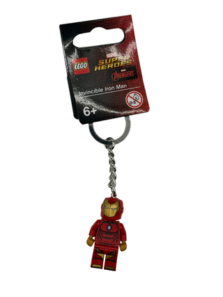 Invincible Iron Man Minifigure Key Chain 853706 LEGO® Marvel Super Heroes Gear LEGO® New w/ Tag