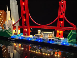San Francisco Skyline 21043 Custom Lighting Kit for LEGO® Set