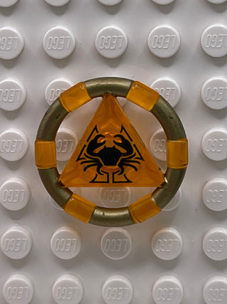 Atlantis Treasure Key Accessories LEGO® Trans-Orange with Crab Pattern  
