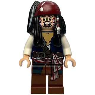 Captain Jack Sparrow Cannibal, poc010 - LEGO® POTC Minifigure