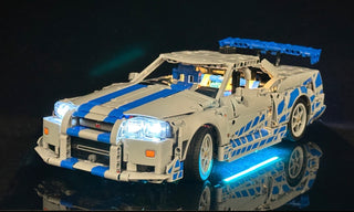 2 Fast 2 Furious Nissan Skyline GTR R34 42210 Custom Lighting Kit for LEGO® Set Light up kit United Brick Co®