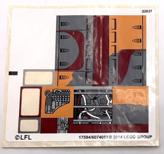 Sticker Sheet for Set Mos Eisley Cantina, 75052, International Version - (17594/6074051), Part# 75052stk01a Part LEGO® Missing 3 Stickers