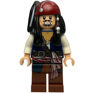 Captain Jack Sparrow, poc001 - LEGO® POTC Minifigure