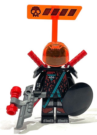 Red Visor, njo566 Minifigure LEGO® Like New with Swords/Health Bar and Weapons  