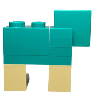 Minecraft Sheep, Dark Turquoise, minesheep13 - LEGO® Minecraft Sheep