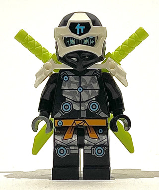 Cole - Digi Cole, Shoulder Armor with Scabbard, njo588 Minifigure LEGO® Like New with Swords  